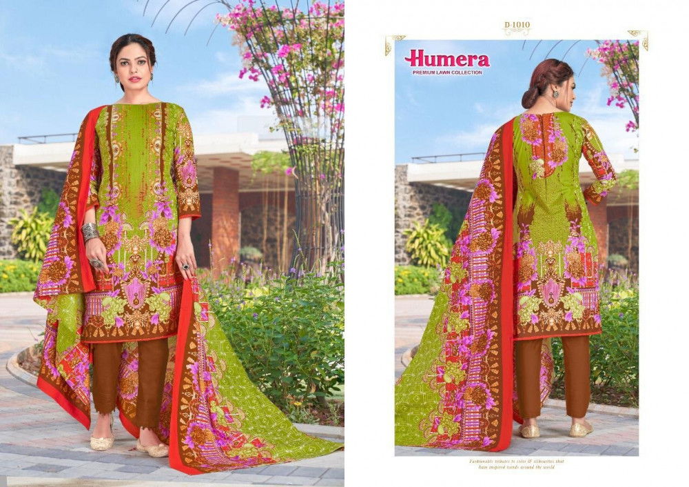 Gul Ahmed Humera 1 Latest Fancy Designer Casual Wear Pure Lawn  Cotton Dress Materials Collection 